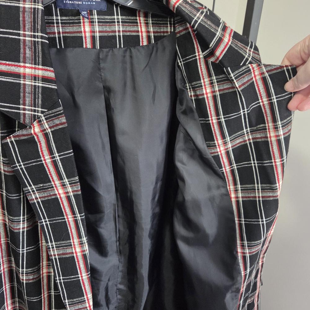 Plus Size Jones New York Women's Plaid Blazer, NWOT - Picture 6 of 10
